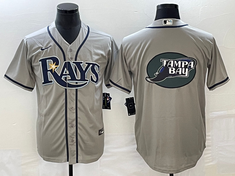Men's Tampa Bay Rays Gray Team Jersey
